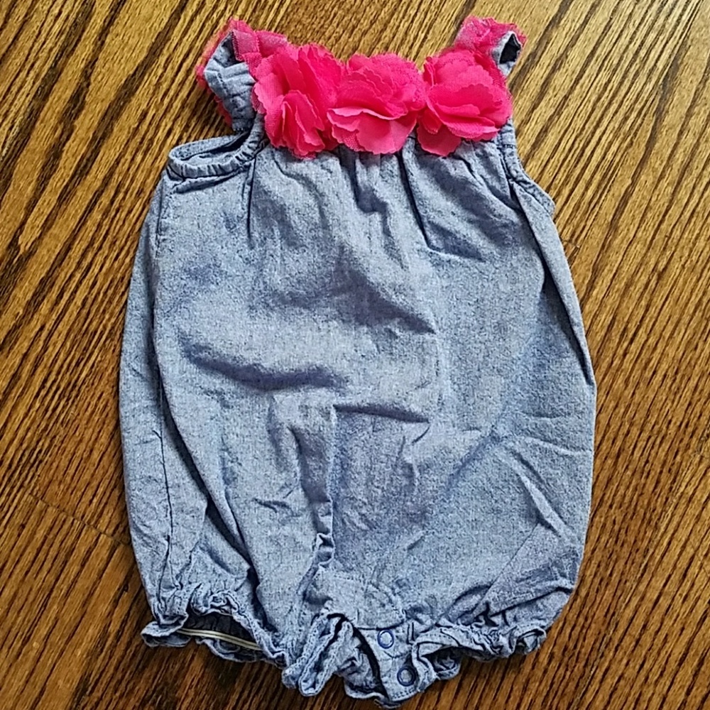 Denim summer bodysuit